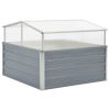 Greenhouse 39.4"x39.4"x33.5" Galvanized Steel Gray