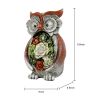 [only for pickup with a prepaid label]Garden Statue Owl Figurines,Solar Powered Resin Animal Sculpture with 5 Led Lights for Patio,Lawn, Garden Decor