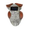 [only for pickup with a prepaid label]Garden Statue Owl Figurines,Solar Powered Resin Animal Sculpture with 5 Led Lights for Patio,Lawn, Garden Decor