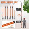 VEVOR Manual Pole Saw, 7.3-27 ft Extendable Tree Pruner, Sharp Steel Blade and Scissors High Branches Trimming, Branch Trimmer with Lightweight 8 Fibe