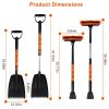 5 in 1 Detachable Snow Remover Kits Extendable Ice Scraper Snow Shovel 180¬∞ Adjustable Snow Brush Head for Car Windshield Roof