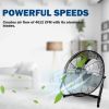 Simple Deluxe 12 Inch 3-Speed High Velocity Heavy Duty Metal Industrial Floor Fans Quiet for Home, Commercial, Residential, and Greenhouse Use, Outdoo