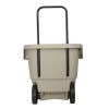 15 Gallon Resin Rolling Lawn and Utility Cart with Retractable Handle