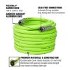 Flexzilla¬Æ Garden Hose, 3/4" x 100', 3/4" - 11 1/2 GHT Fittings, Flexible Hybrid Polymer, ZillaGreen¬Æ