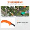 VEVOR Manual Pole Saw, 7.3-27 ft Extendable Tree Pruner, Sharp Steel Blade and Scissors High Branches Trimming, Branch Trimmer with Lightweight 8 Fibe