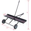 40-Inch Lawn Sweeper Tow Behind Dethatcher, Landscape Rake, Lawn Tractor Rake, Tine Tow Dethatcher Pull Behind Mower, Riding Lawn Mower Attachments fo