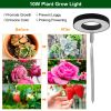 Plant Grow Light LED Full Spectrum Circle Growing Lamp with 3/9/12Hours Auto Timer Setting 9 Dimmable Brightness Height Adjustable for Indoor Plants