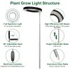 Plant Grow Light LED Full Spectrum Circle Growing Lamp with 3/9/12Hours Auto Timer Setting 9 Dimmable Brightness Height Adjustable for Indoor Plants