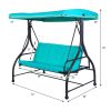 3 Seats Outdoor Swing Hammock with Adjustable Tilt Canopy