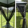 13x10ft Outdoor Patio Gazebo Canopy Tent With Ventilated Double Roof And Mosquito net (Detachable Mesh Screen On All Sides), Suitable for Lawn, Garden