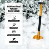 Home Multi Functions Adjustable Aluminum Snow Shovel With Anti-Skid Handle